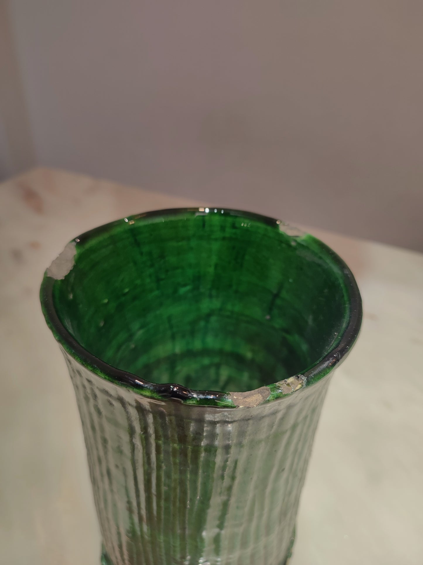 Tamegroute ceramic Vase from Morocco .
