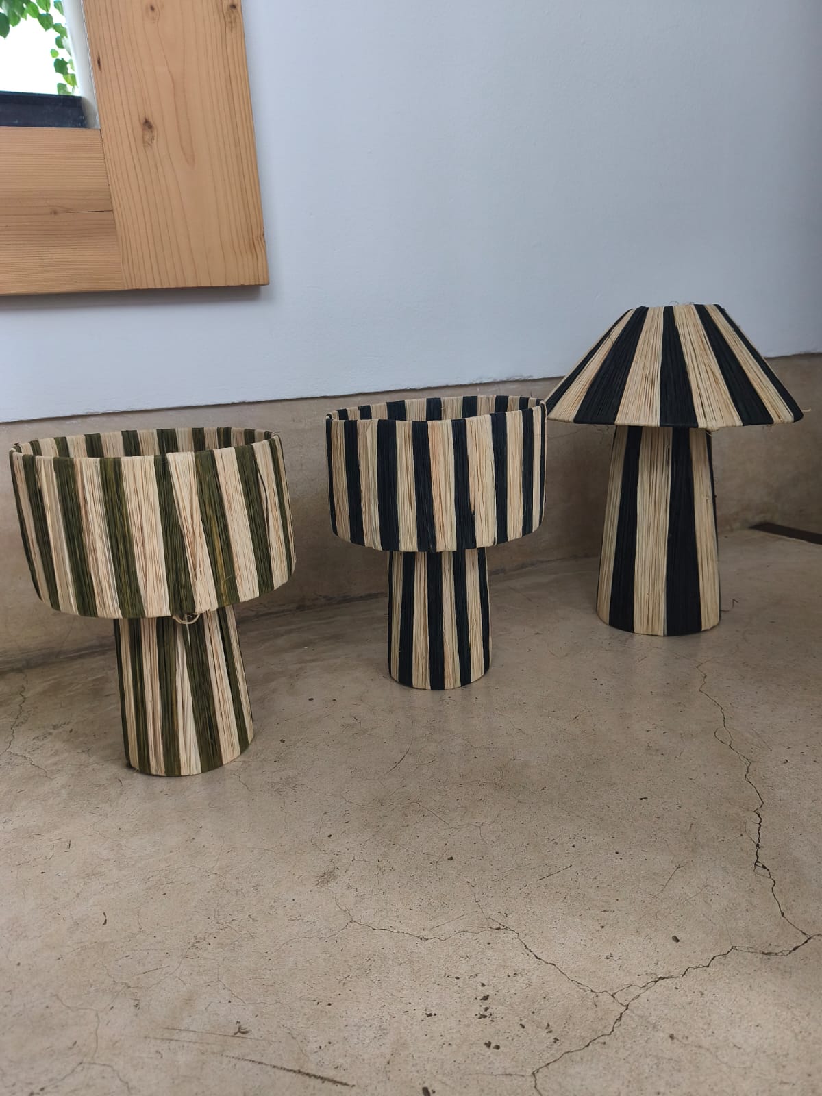 Handmade Moroccan Raffia Table Lamp – Warm Boho Lighting for Cozy Home Decor