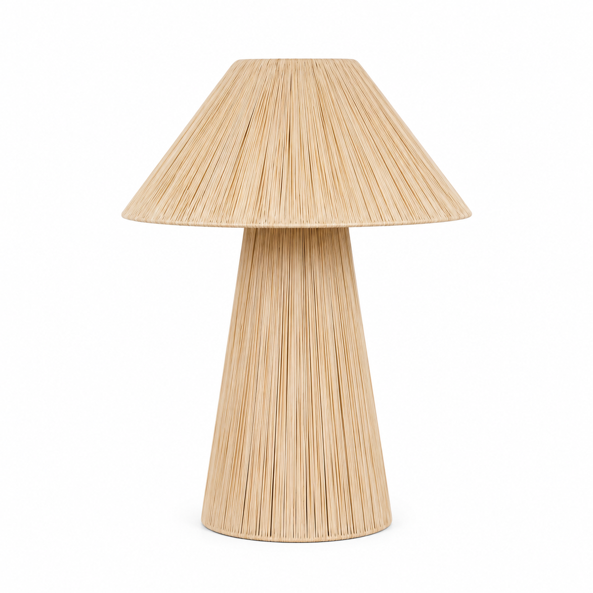 Moroccan Raffia Table Lamp – Handmade Natural Woven Lamp