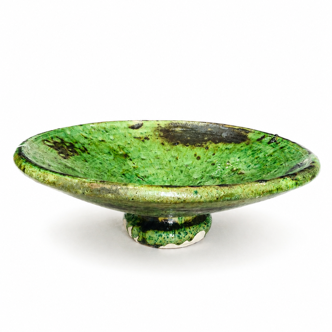 Large footed tamegroute plate 50 Cm Diametre