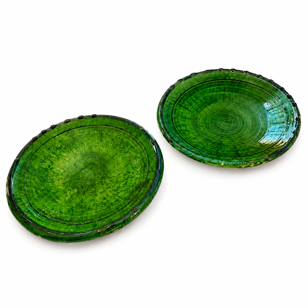 Kitchen ware green plates