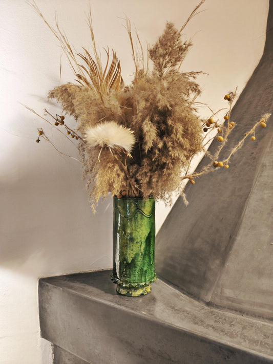 tamegroute pottery green vase