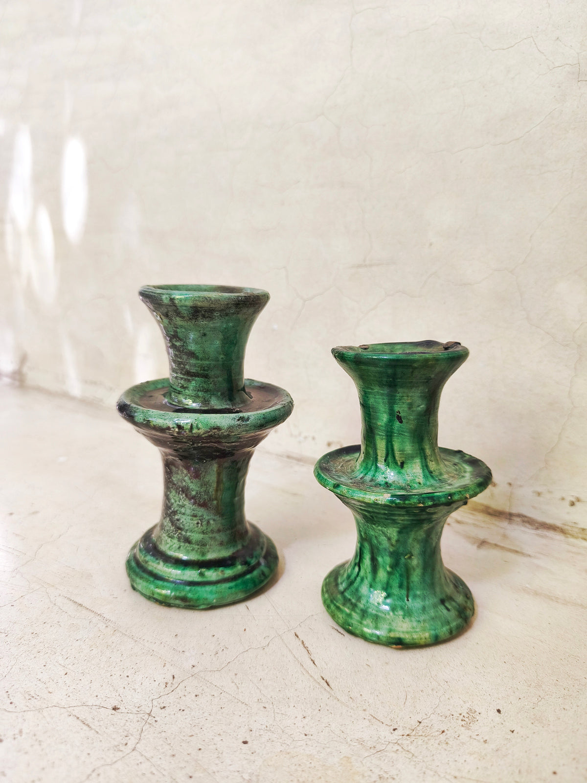 Moroccan Green Candle holders