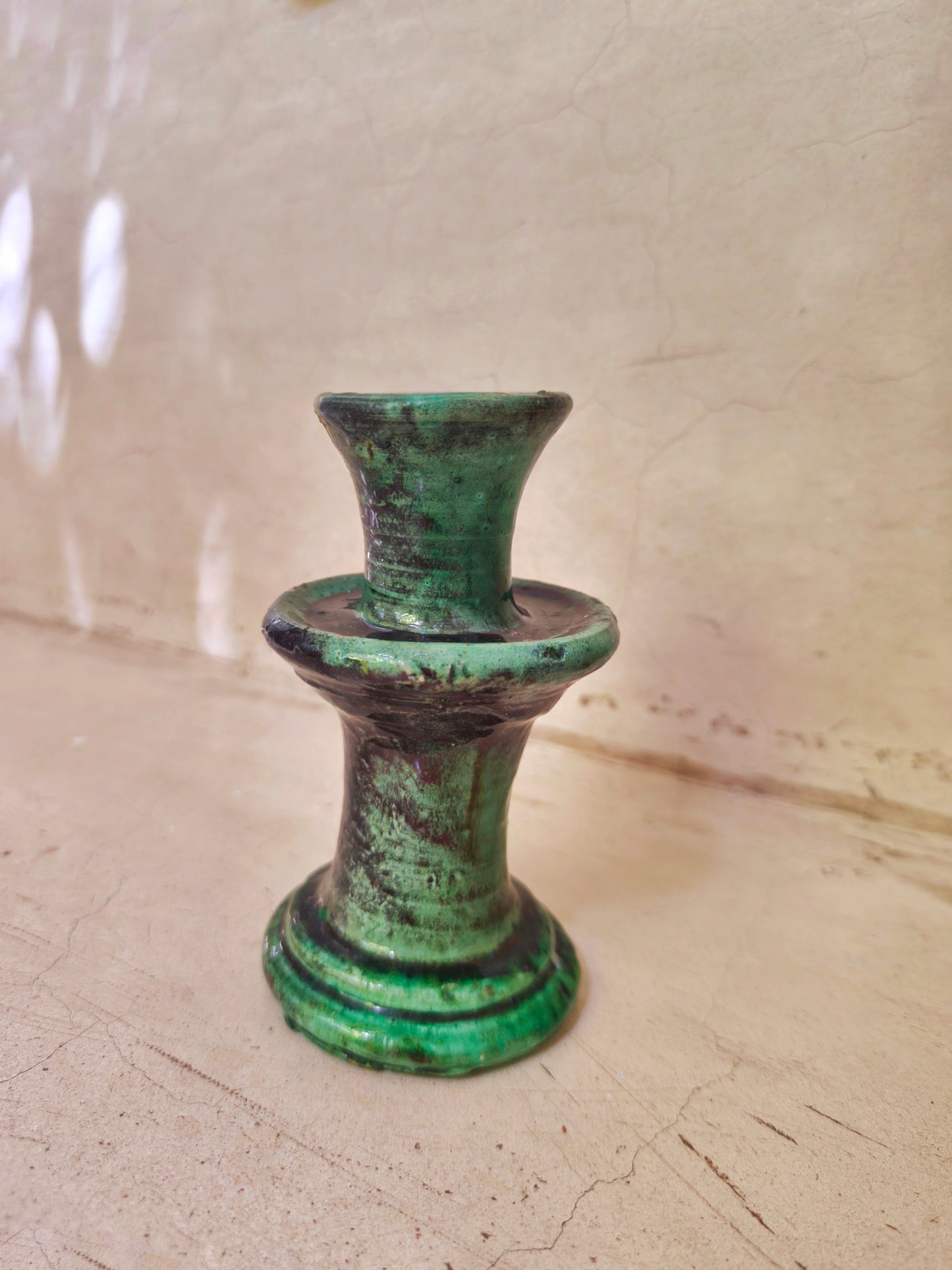 Authentic Moroccan Tamegroute Ceramic Candle holders