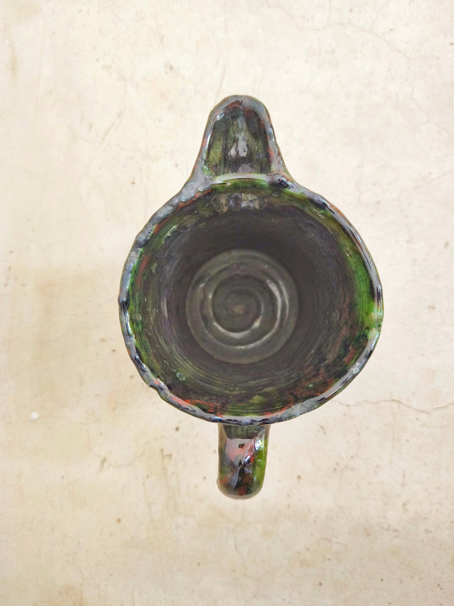 Handmade Tamegroute Green Ceramic Jars