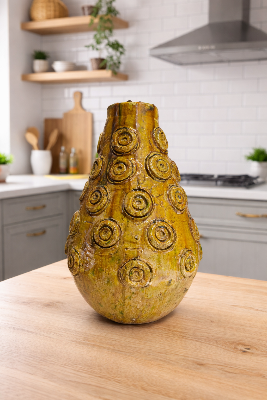 Handmade Tamegroute Pottery Vase