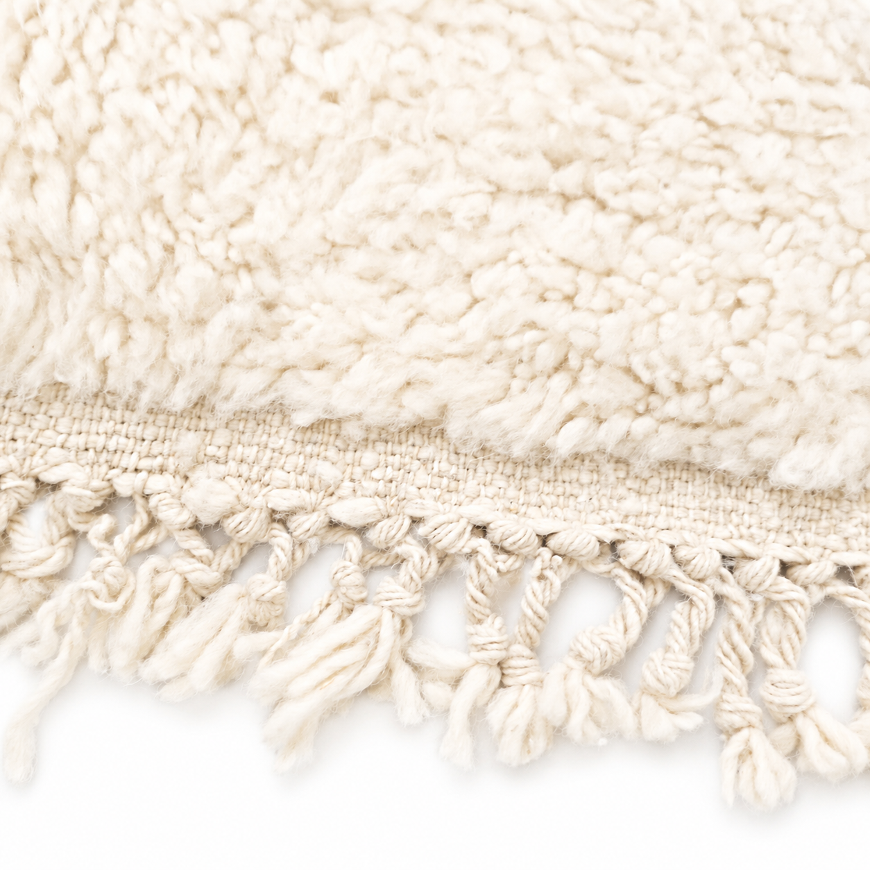 Moroccan Rug – Handwoven Wool Beni Ourain Rug with Diamond Pattern | Tamegroute Pottery