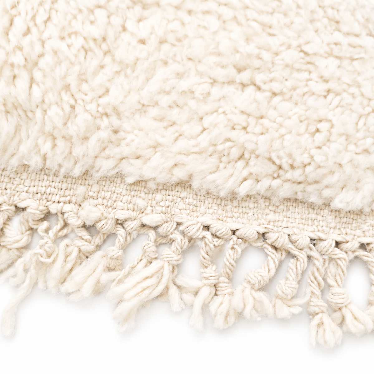 Moroccan Rug – Handwoven Wool Beni Ourain Rug with Diamond Pattern | Tamegroute Pottery