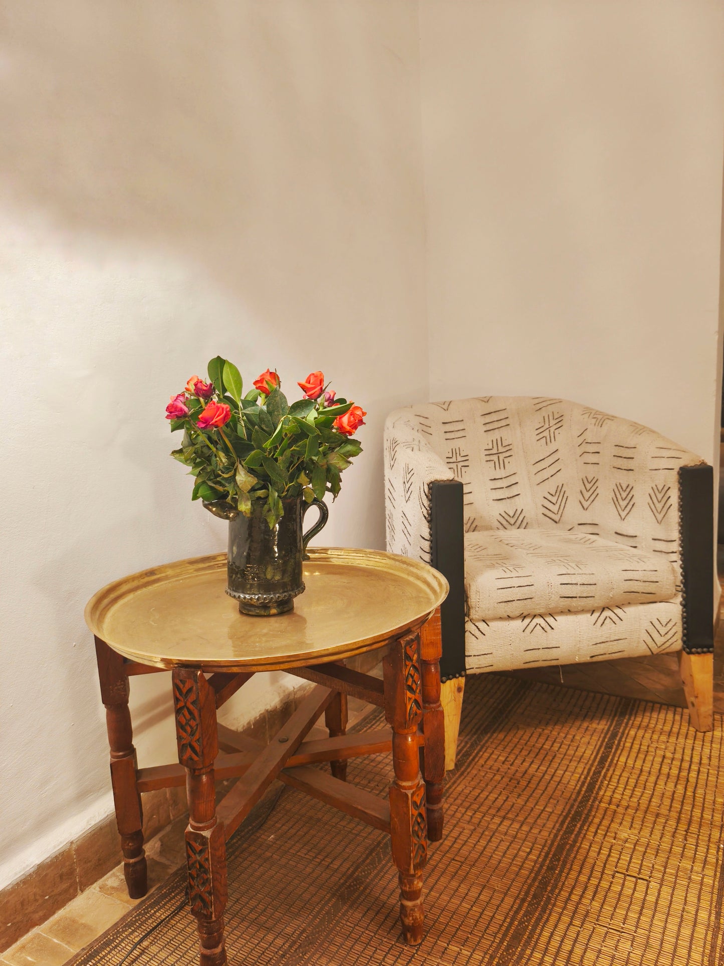 Handmade Tamegroute Green Ceramic Jars vase