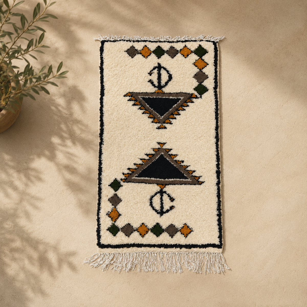 Authentic Handmade Moroccan Berber Wool Rug