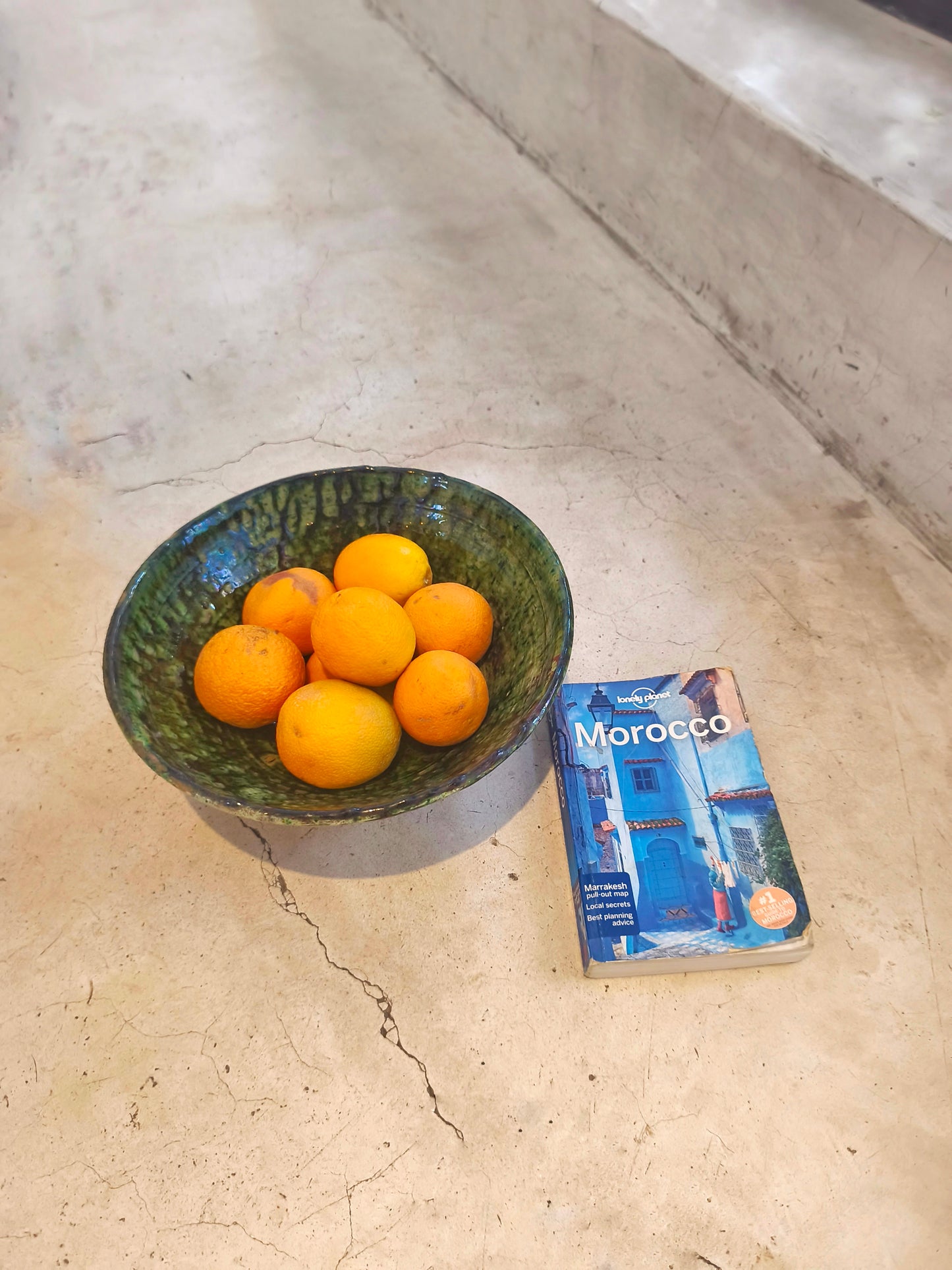 Tamegroute Ceramic Green Bowl- Moroccan Ceramic