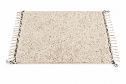 Authentic Small Beni Ourain Berber Rug – Handmade Moroccan Wool Area Rug | Tamegroute Pottery