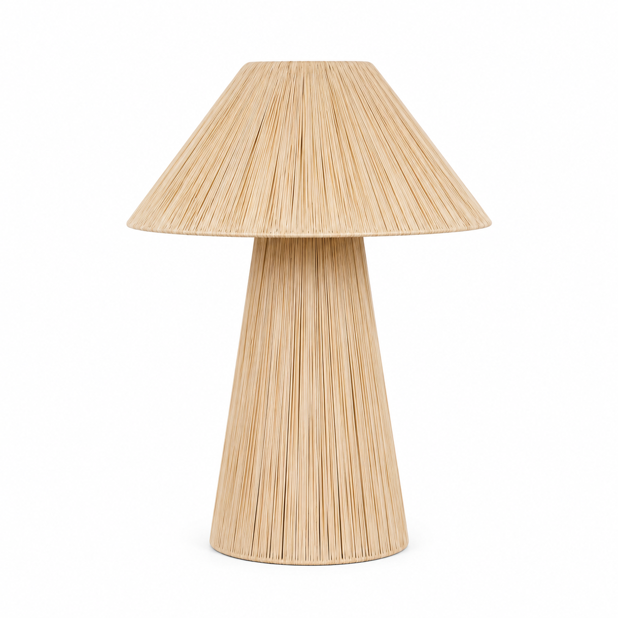 Moroccan Raffia Table Lamp – Handmade Natural Woven Lamp