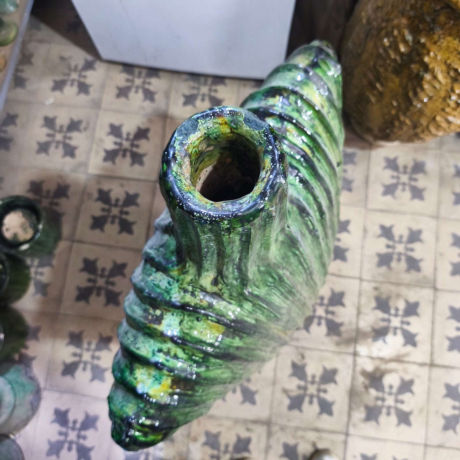 Sculpture & statue Tamegroute Ornament  Decor - Moroccan Tamegroute  Ceramic artisan creation
