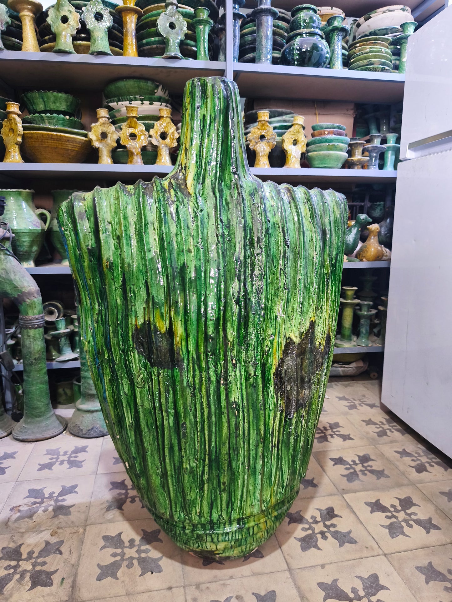 Sculpture & statue Tamegroute Ornament  Decor - Moroccan Tamegroute  Ceramic artisan creation