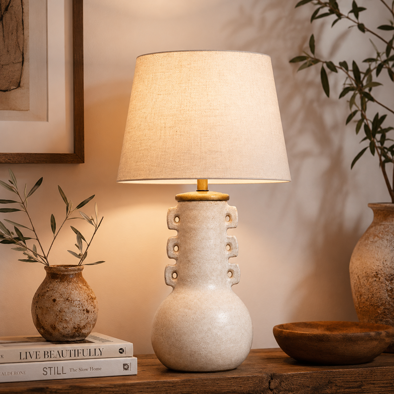 Handmade Moroccan Ceramic Table Lamp – Made to Order, Ships in 18 Days