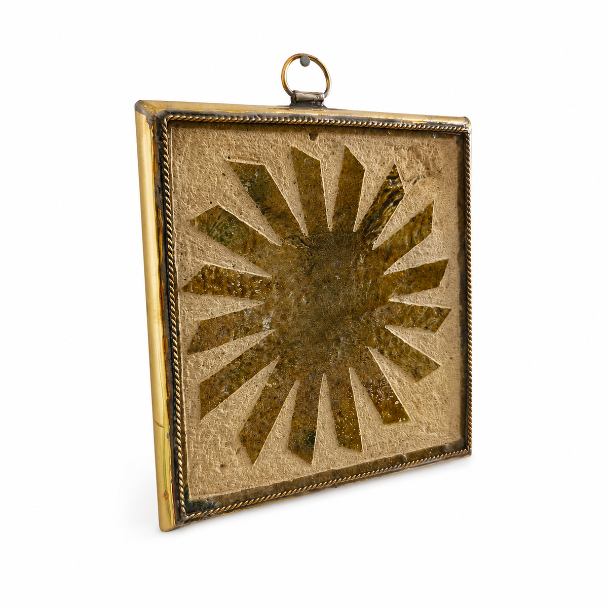 Handcrafted Tamegroute Sun Wall Decor – Moroccan Ceramic Wall Hanging