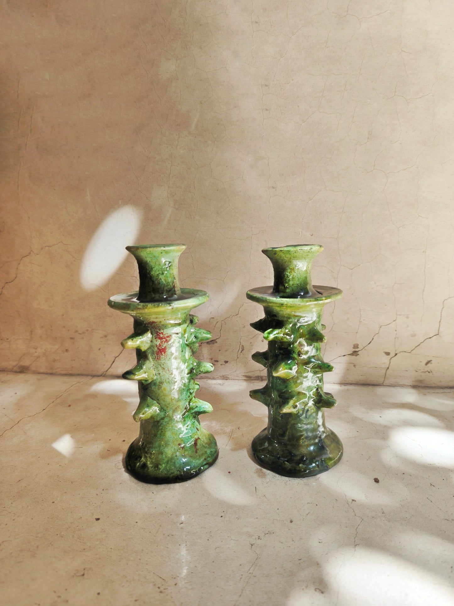 Dragoon Ceramic candlestick holders